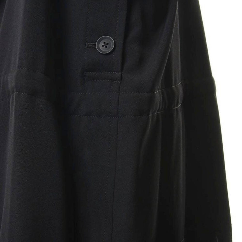 Yohji Yamamoto Pour Homme Convertible Overall - Black - Wool - Picture 9 of 14